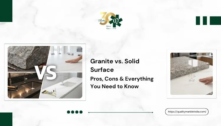 Granite vs. Solid Surface: Pros, Cons, and Everything You Need to Know Granite vs. Solid Surface: Pros, Cons, and Everything You Need to Know
