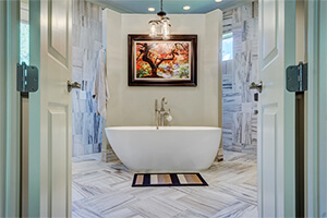 Modern & Classic Style With River Blue Marble Flooring Modern & Classic Style With River Blue Marble Flooring